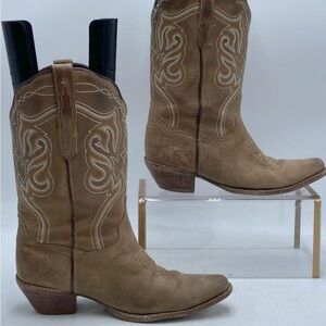 Vintage Dan Post Women's Western Boots Leather Upper Leather Sole Size 9